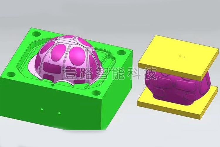 头盔proe模具设计